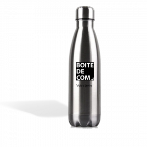 Bouteille en acier avec logo
