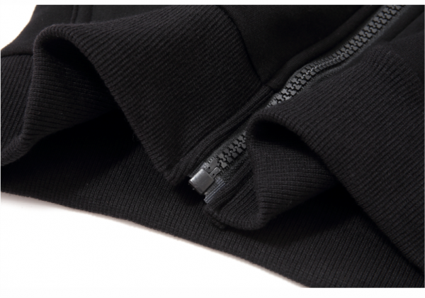 Sweat à capuche logo personnalisé avec fermeture éclair unisexe – Image 9