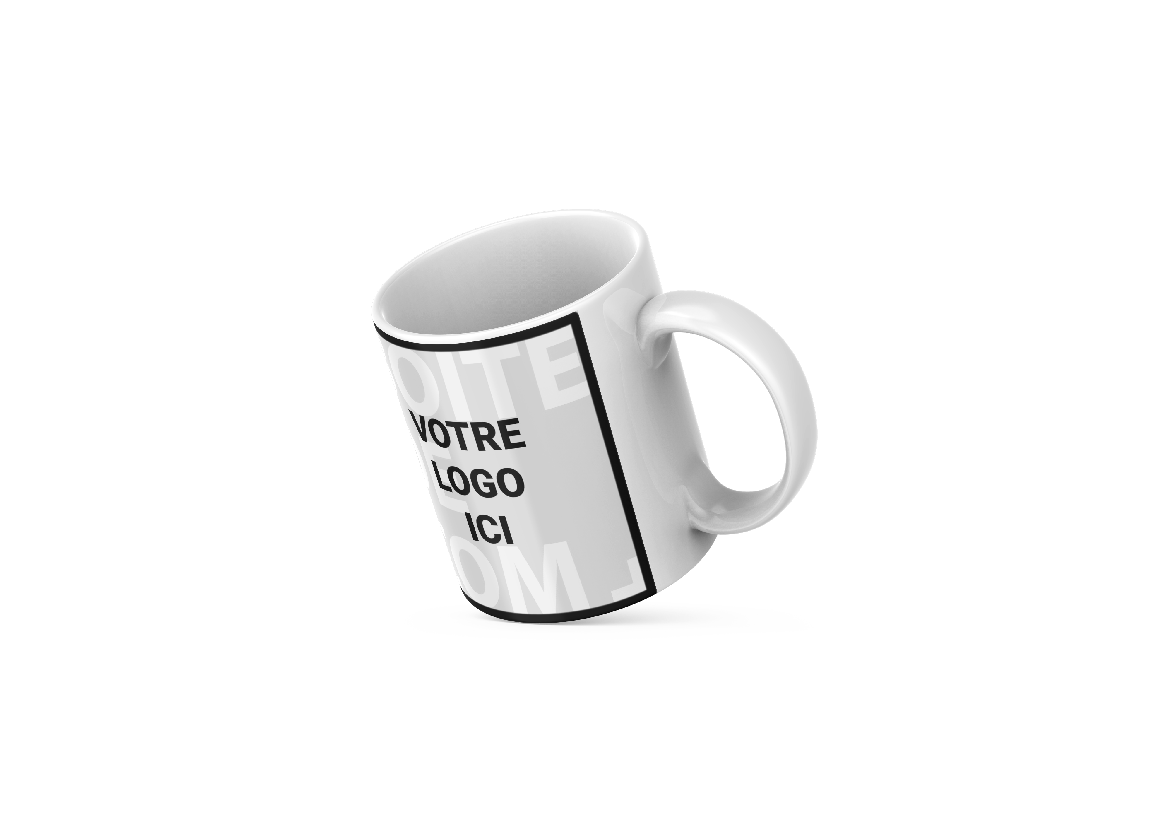 Mug personnalisé en céramique blanc 35cl – Image 3